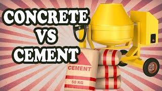 The Difference Between Concrete and Cement