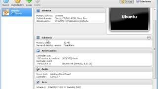 preparazione virtual machine