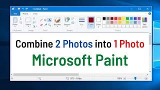 How To Merge 2 Pictures into 1 Picture Using MS Paint On Windows 10 (Easy Way)