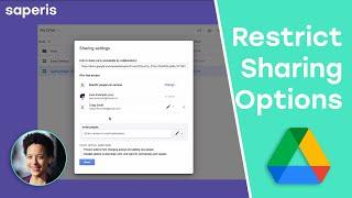 Google Drive: Restrict sharing options on files
