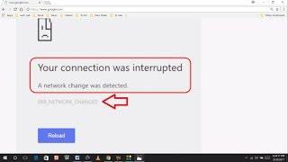 Fix Your Connection Was Interrupted ERR Network Change Was Detected Error in chrome
