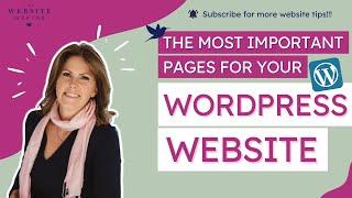 Pages for your Website | The Website Mentor