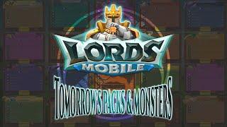 Oct 27, 2024 Lords Mobile Tomorrow's Packs & Monsters