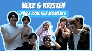 NEXZ & Kristen dance practice moments | Behind The Scenes