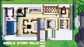 Minecraft : Modern House Tutorial | Modern villa | How to Build