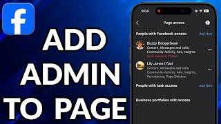 How To Add Admin On Facebook Page