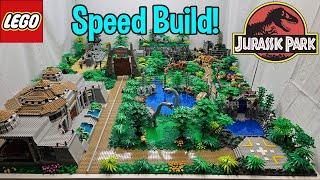LEGO JURASSIC PARK: SPEED BUILD! | Building Jurassic Park in LEGO! |  | 4K! |  #lego #jurassicpark