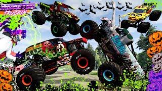 Monster Jam INSANE Racing, Freestyle and High Speed Jumps #25 | BeamNG Drive | Grave Digger