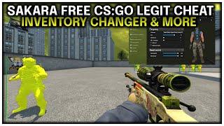 FREE CS:GO LEGIT CHEAT SAKARA | INVENTORY CHANGER & MORE!