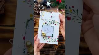 DIY Christmas Card | Xmas Idea #shorts #diy #christmasdecor #xmas #watercolor #craft #xmasidea #art