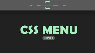 Pure CSS Menu Hover animation tutorial - CSS Menu and Hover