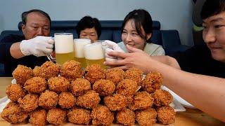 치쏘? 치맥? 비비큐 황금올리브 닭다리 먹방!! (BBQ Fried Chicken Drumsticks) 먹방!! - Mukbang eating show