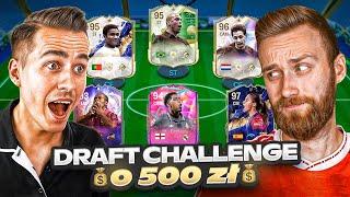 NAJDROŻSZY DRAFT CHALLENGE o 500 ZŁ vs JCOB | EA FC 25