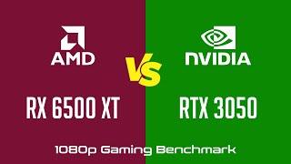 AMD Radeon RX 6500 XT vs nVidia GeForce RTX 3050 - 1080p Gaming Benchmark