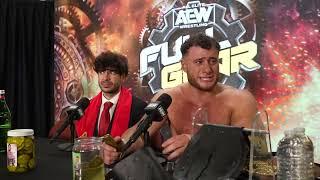 MJF CRIES & EATS PICKLES! | AEW Full Gear 2023 Media Scrum