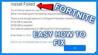 (PC)HOW TO FIX FORTNITE ERROR INSTALLED FAILED UPDATE (2019)
