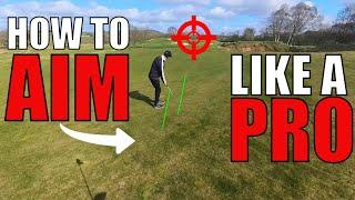 How To Aim At Your Target Every Time : Pro Golfers Aim Better Than You