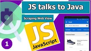 Convert Web to App - Scrape Injecting JavaScript Bridge with WebView, Android Studio Part 1