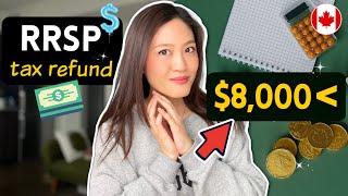 How we got over $8k Tax Refund by contributing to RRSP (explained for beginners!)