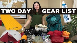 What to pack for a multi day hike & how to pack a backpack for camping