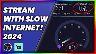 These OBS Settings WILL HELP YOU STREAM with SLOW INTERNET | Best OBS Settings For Slow Internet