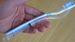 Make a Toothpaste Dispensing Toothbrush - EASY