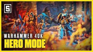 Warhammer 40k Hero Mode by @tabletoptactics | Space Marines vs Genestealer Cults