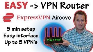  Super Easy Setup! 1st Router BUILT For VPN - ExpressVPN Aircove - 5 Min Setup and Features