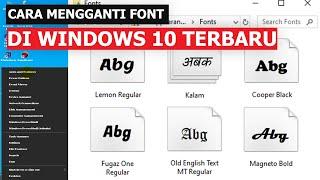 Cara Mengganti Font di Windows 10 terbaru