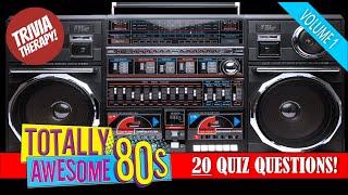 80's Trivia Challenge (Volume 1) | 20-Question Speed Quiz! | It's TRIVIA THERAPY!