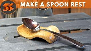 Woodworking Basics: Make a Spoon Rest. The wife likes it!!