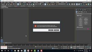 3DS Max Error Solved : An error has occurred and the application will now close.