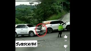 Heavy Driver of Fortuner   #accident#fortuner#toyota