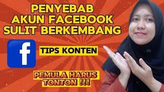 TIPS DAN TRICK - PENYEBAB AKUN FACEBOOK SULIT BERKEMBANG#facebook #tips