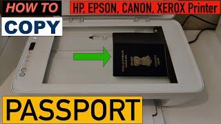 How To Copy Passport On Printer ?