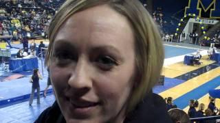 Olympic Gold Medalist Jaycie Phelps Interview at Michigan Gymnastics Meet