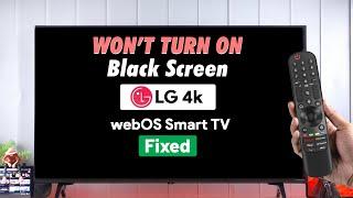 Fix- LG Smart TV That Won't Turn ON! [webOS]