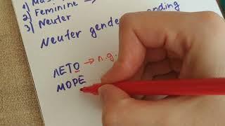 Russian Nouns of NEUTER GENDER - How to Distinguish Them