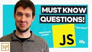 The Most ESSENTIAL JavaScript Interview Questions (With Answers!)