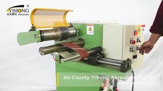 abrasive belt slitting machine