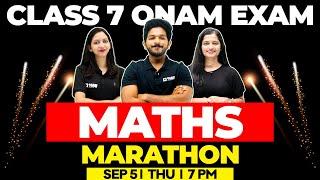 Class 7 Maths | Onam Exam Marathon | Malayalam Medium | Exam Winner Class 7