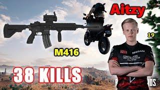 Faze Aitzy & TSM Gustav - 38 KILLS - M416 - DUO vs SQUADS - PUBG