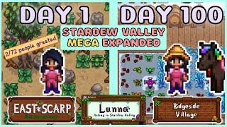 I played 100 days of Stardew Valley MEGA Expanded - FULL FIRST YEAR