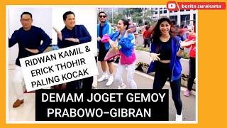 Demam Joget GEMOY Prabowo - Gibran ! Erick Thohir & Ridwan Kamil Paling Kocak