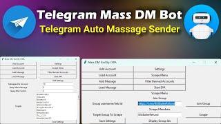 Telegram Marketing Software | Telegram Mass DM Bot GUI  - Reach & Engage More Users