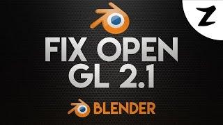 How To Fix Blender Requires a Graphic Driver With OpenGl 2.1 Support 2017! #SVSpotlight