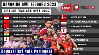 Ranking BWF Terbaru Setalah Thailand Open 2023 ~ Minion's Mengejar ~ update BWF World Rankings 2023