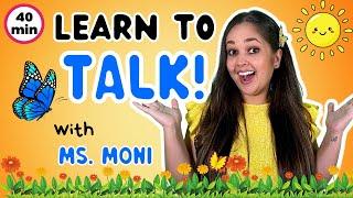 Learn To Talk With Ms Moni | New Words, Fruits, Insects & Colours | Toddler Speech, Music & Signing