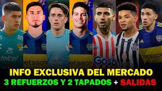 MERCADO DE PASES | Boca NEGOCIA por 3 REFUERZOS, 2 NUEVOS TAPADOS y EQUI A EUROPA?