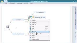 Manipulate the Tree with the Rich Diagram Editor of the SpiceLogic Decision Tree Software